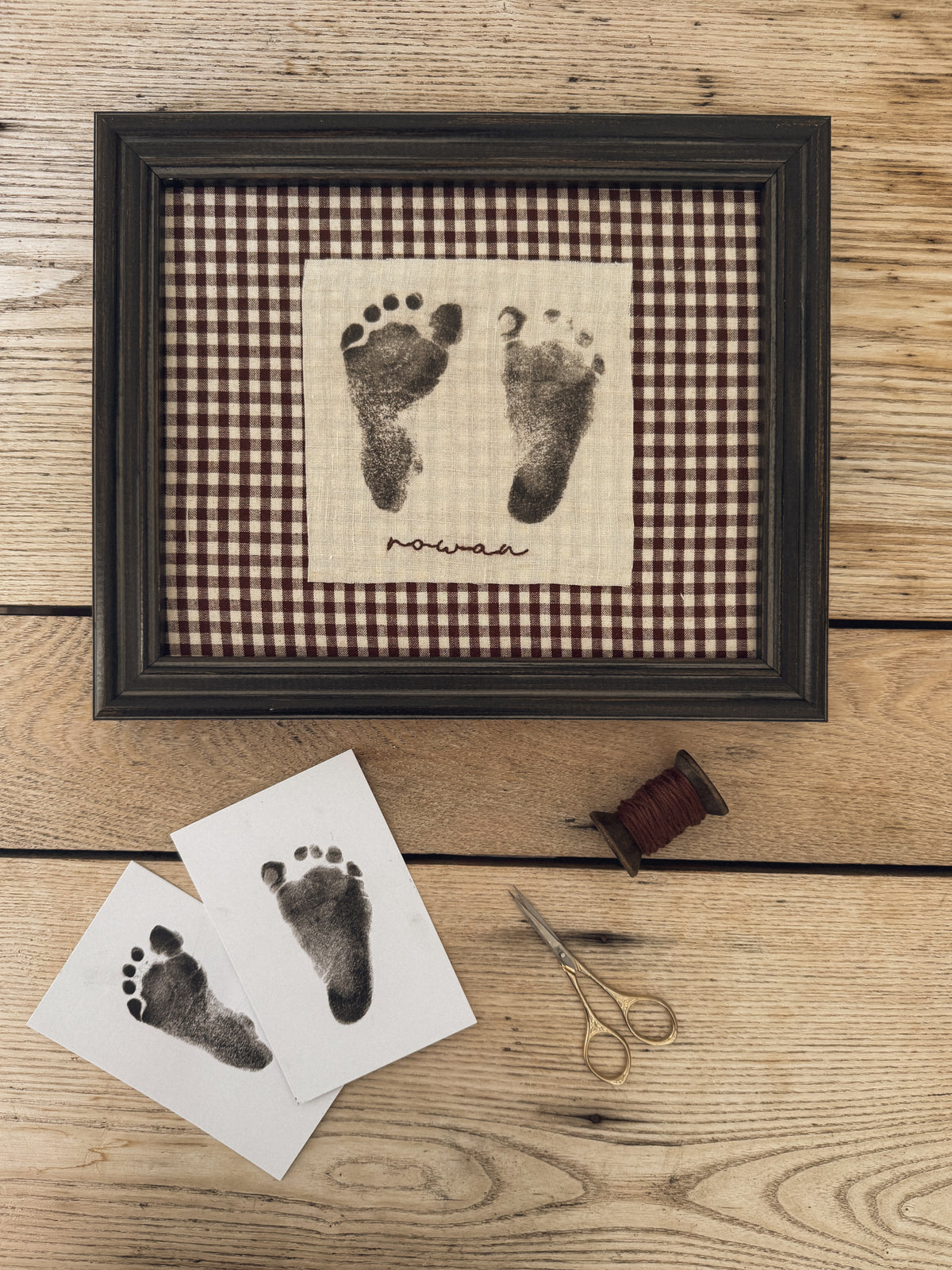Footprint with Embroidery